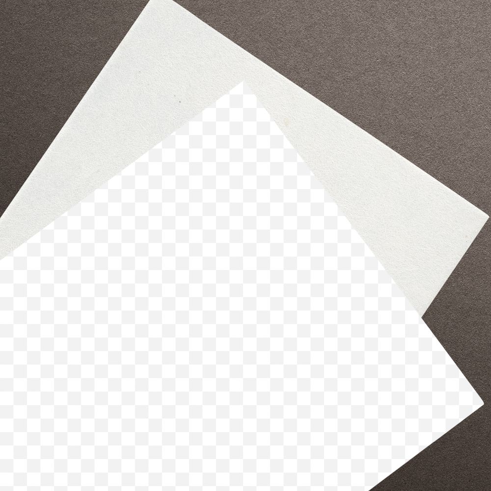 Envelope transparent png mockup on brown background