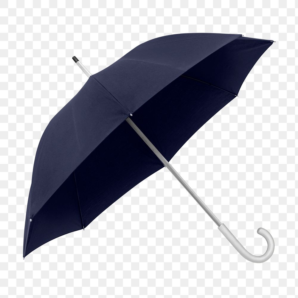 Umbrella png mockup with transparent background