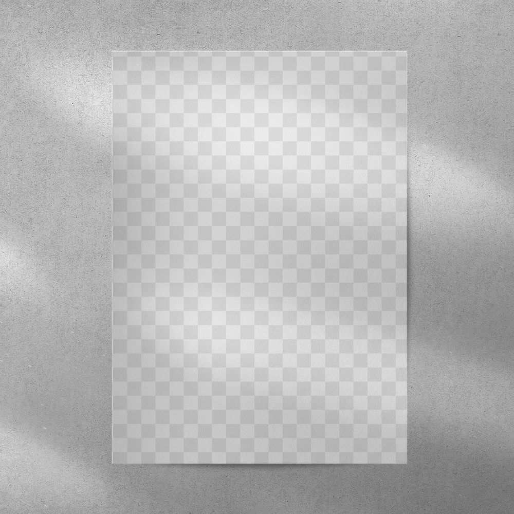 Poster png transparent mockup 