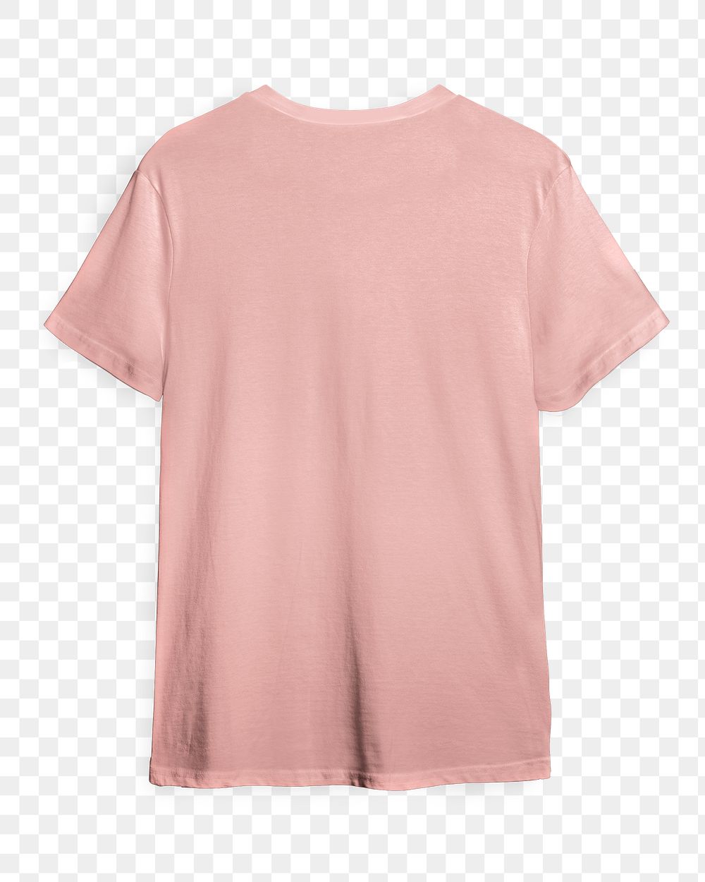 Pink t-shirt png transparent, unisex apparel in casual style