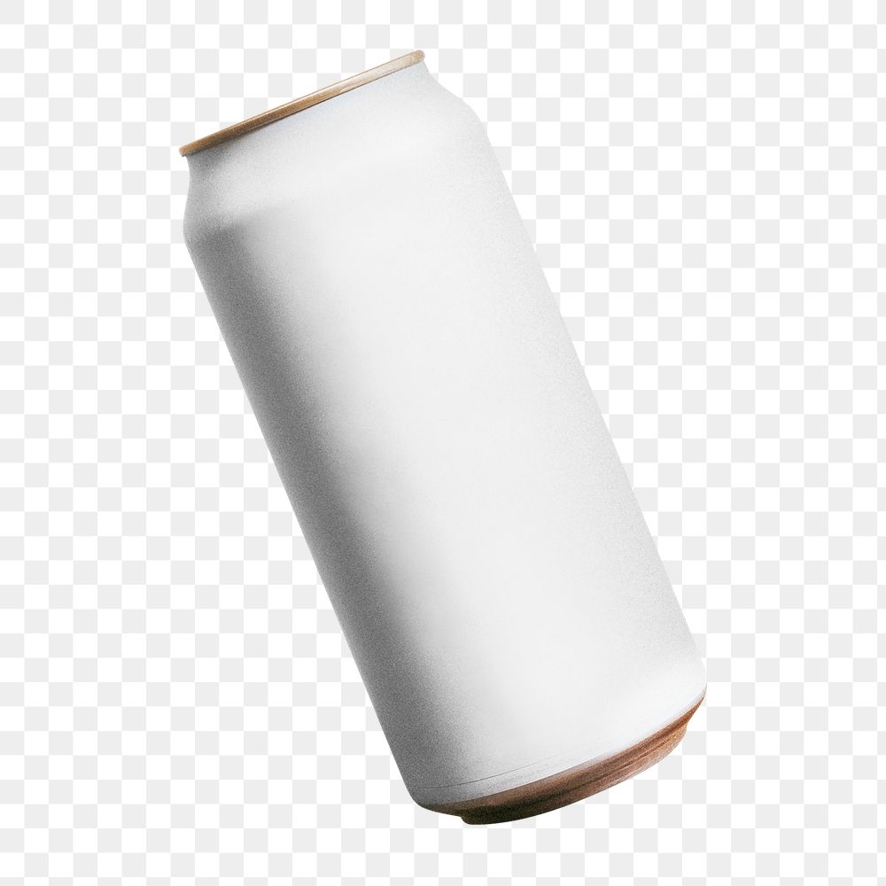 Soda can png mockup with transparent background