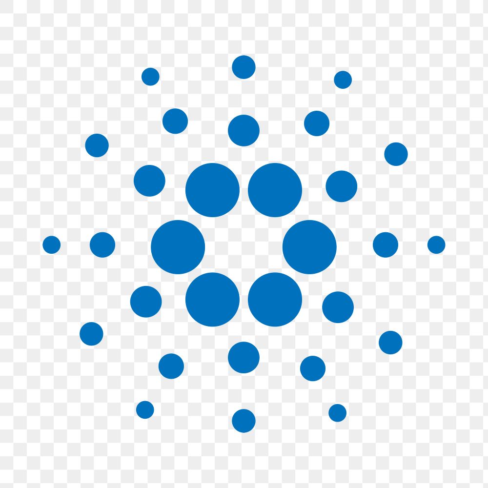 Cardano blockchain cryptocurrency icon png open-source finance concept