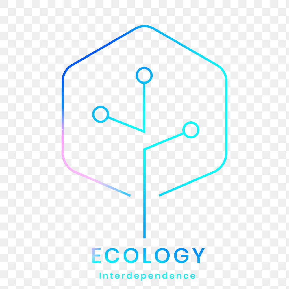 Environmental logo png with ecology text