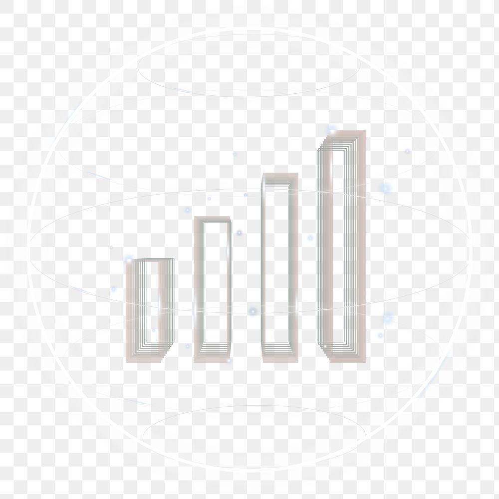 Wifi signal png communication icon technology in white with bar chart