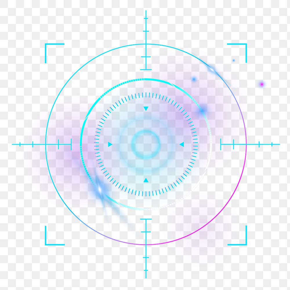 Retinal biometric scan png cyber security technology