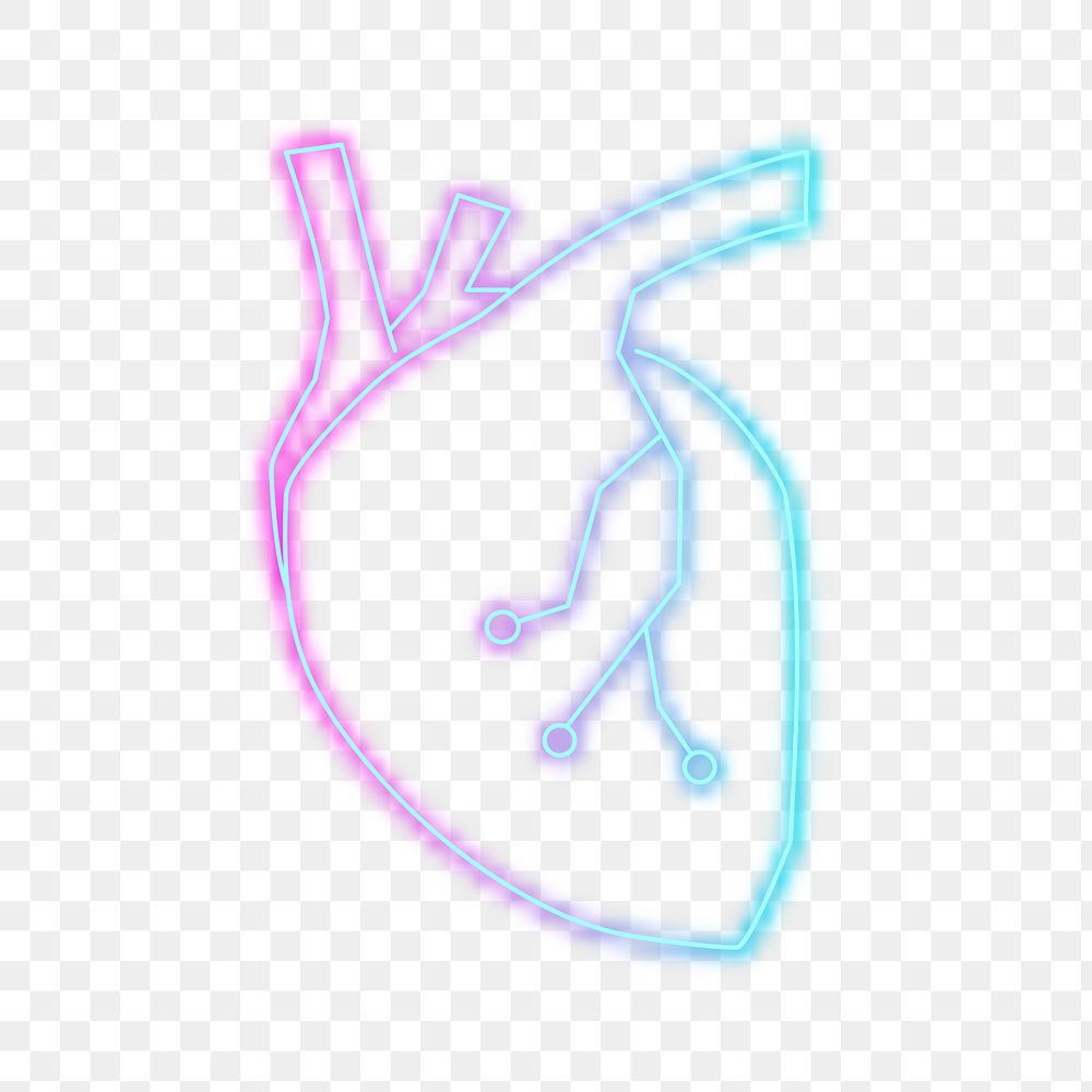 Heart icon png clipart for cardiac technology
