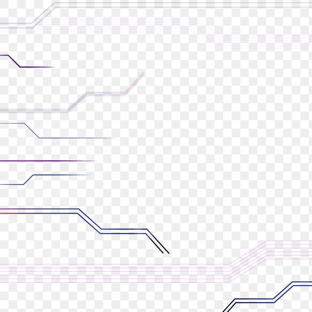 Purple futuristic networking pattern png transparent digital technology background