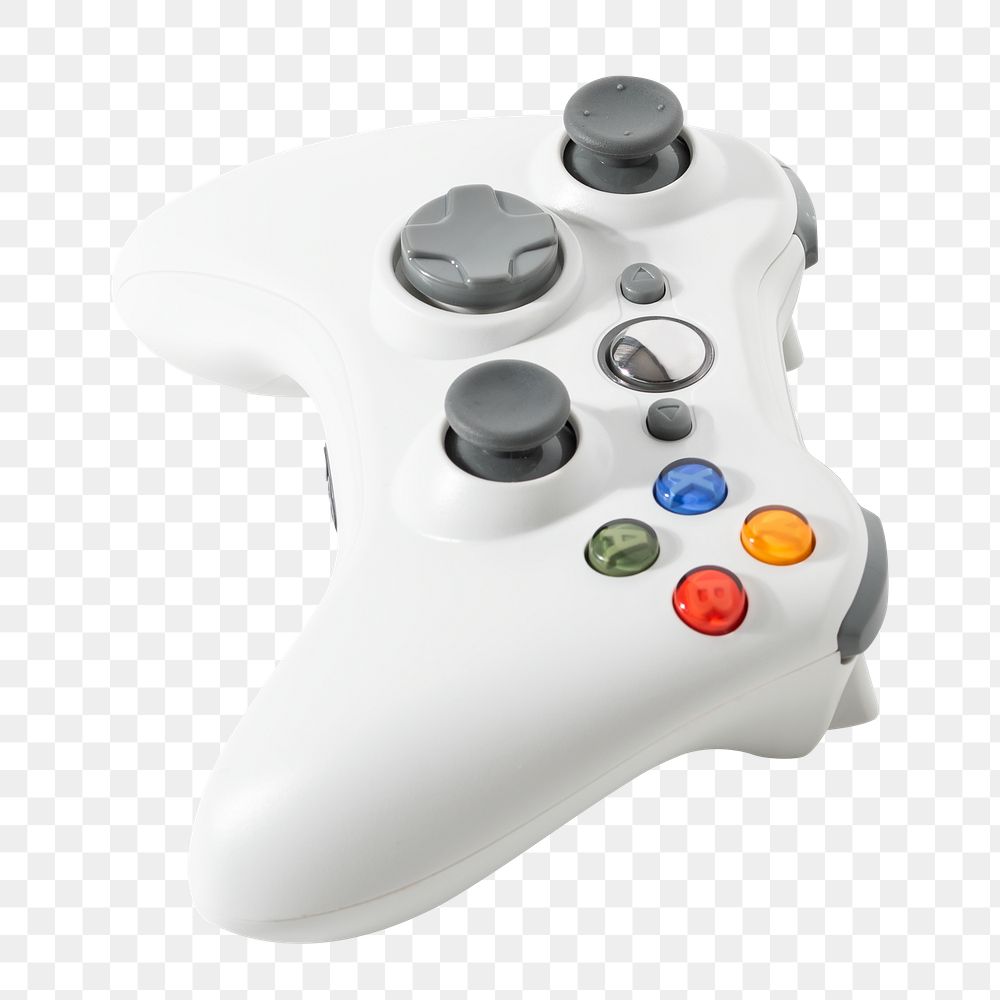 White gaming console png entertainment technology concept