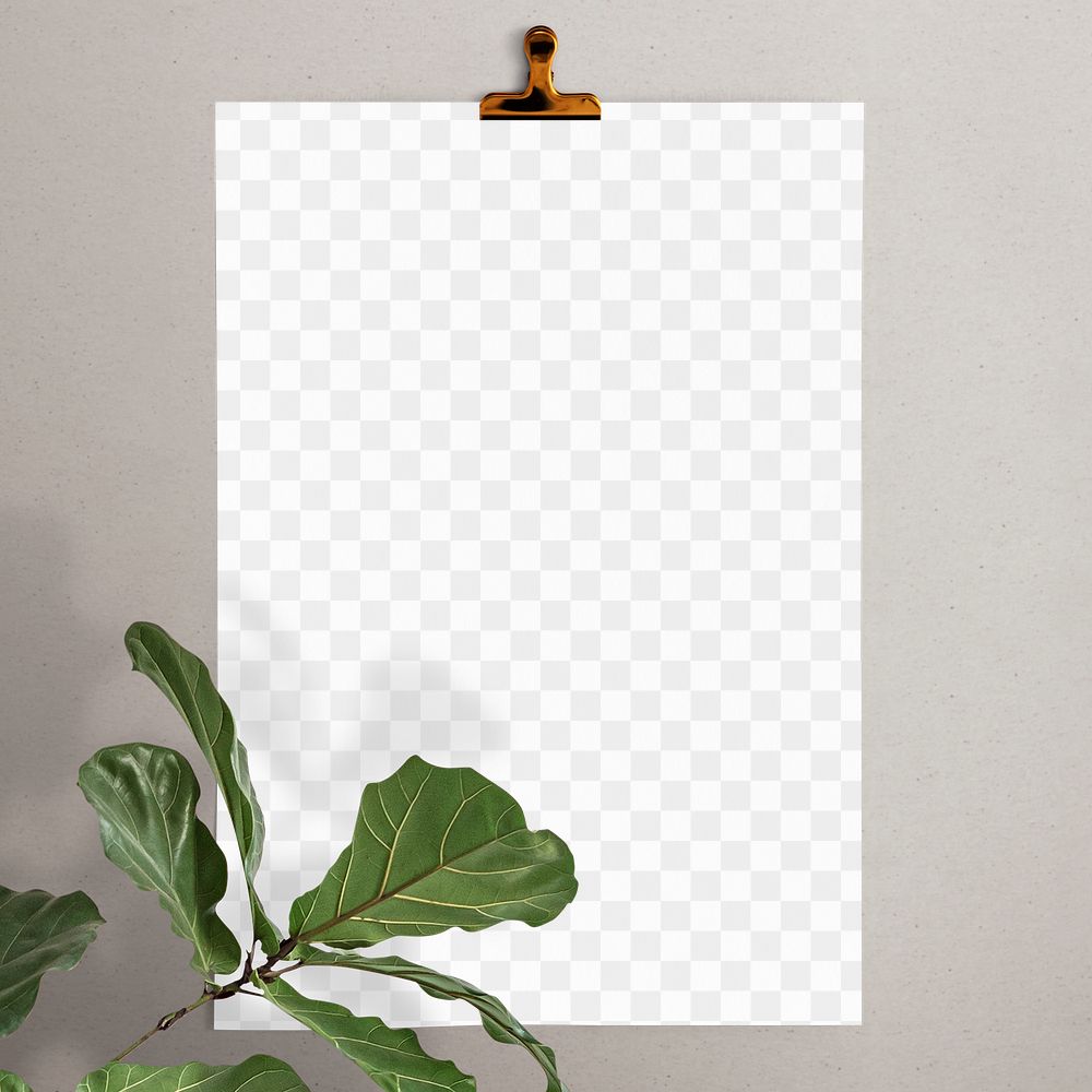 Paper document mockup png stationery