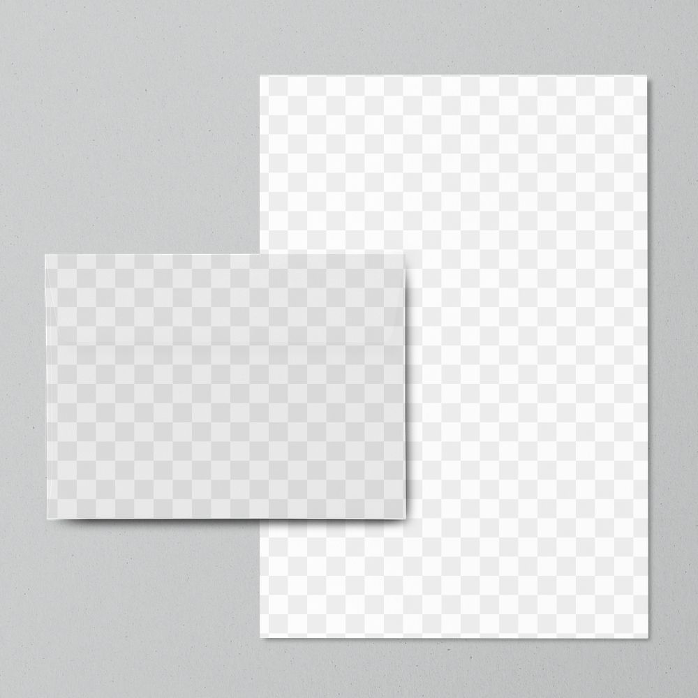 Envelope paper mockup png stationery