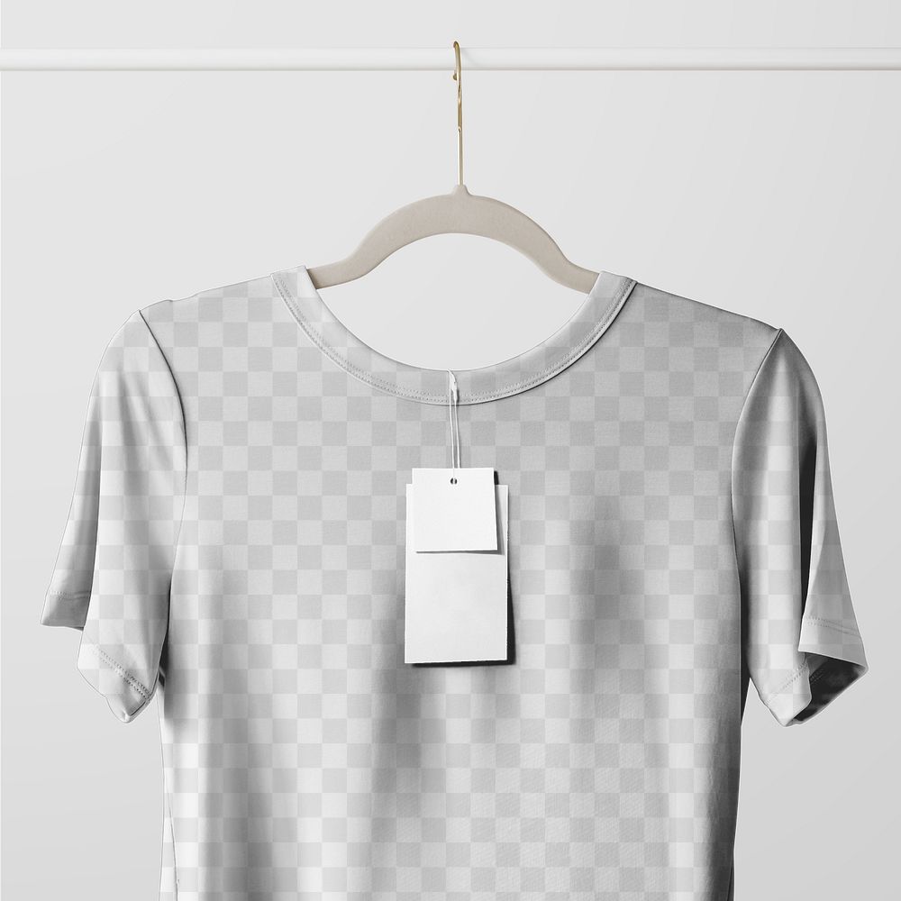 Simple tshirt mockup png in minimal design