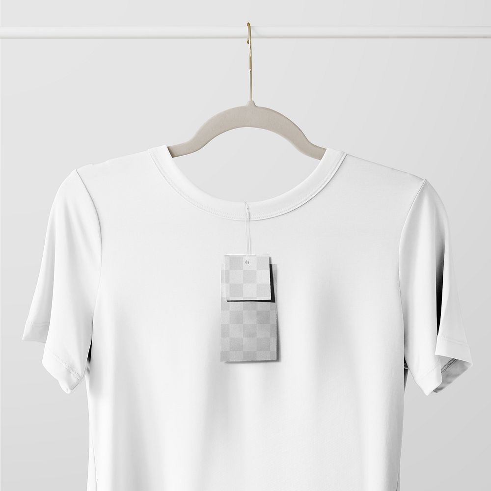 Simple tshirt mockup png in minimal design