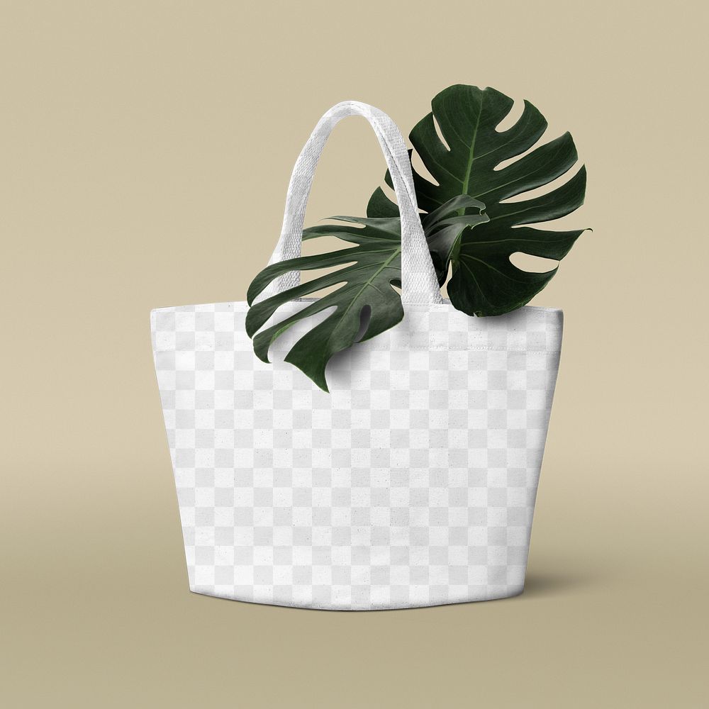 Canvas tote bag mockup png eco friendly product