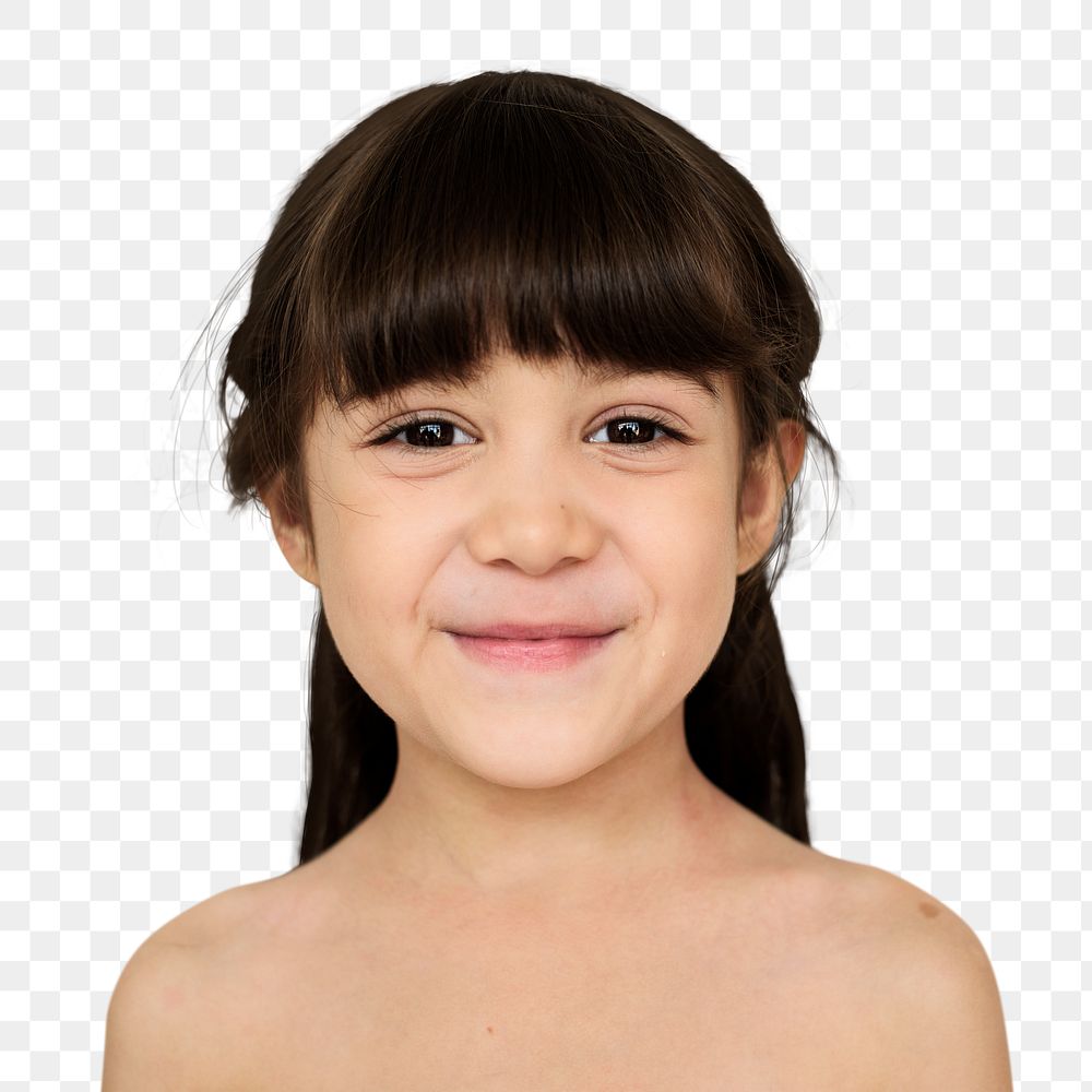 Cute little girl smiling transparent png