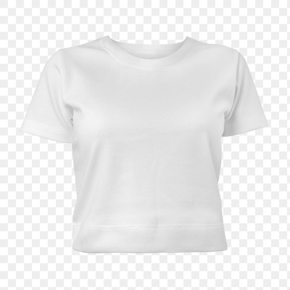 Simple white t-shirt transparent png