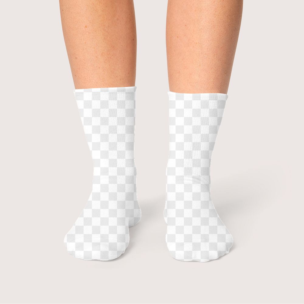 Png socks transparent mockup apparel studio shoot