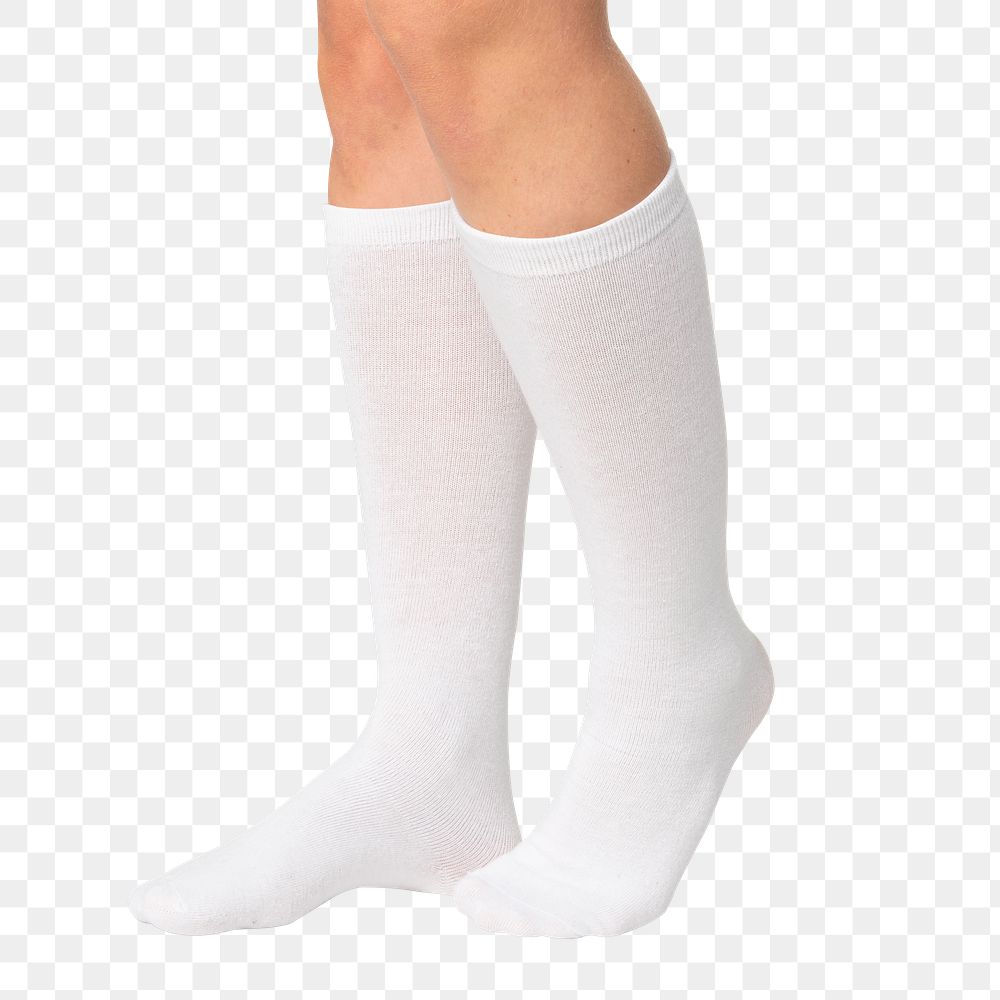 Png white socks mockup apparel studio shoot