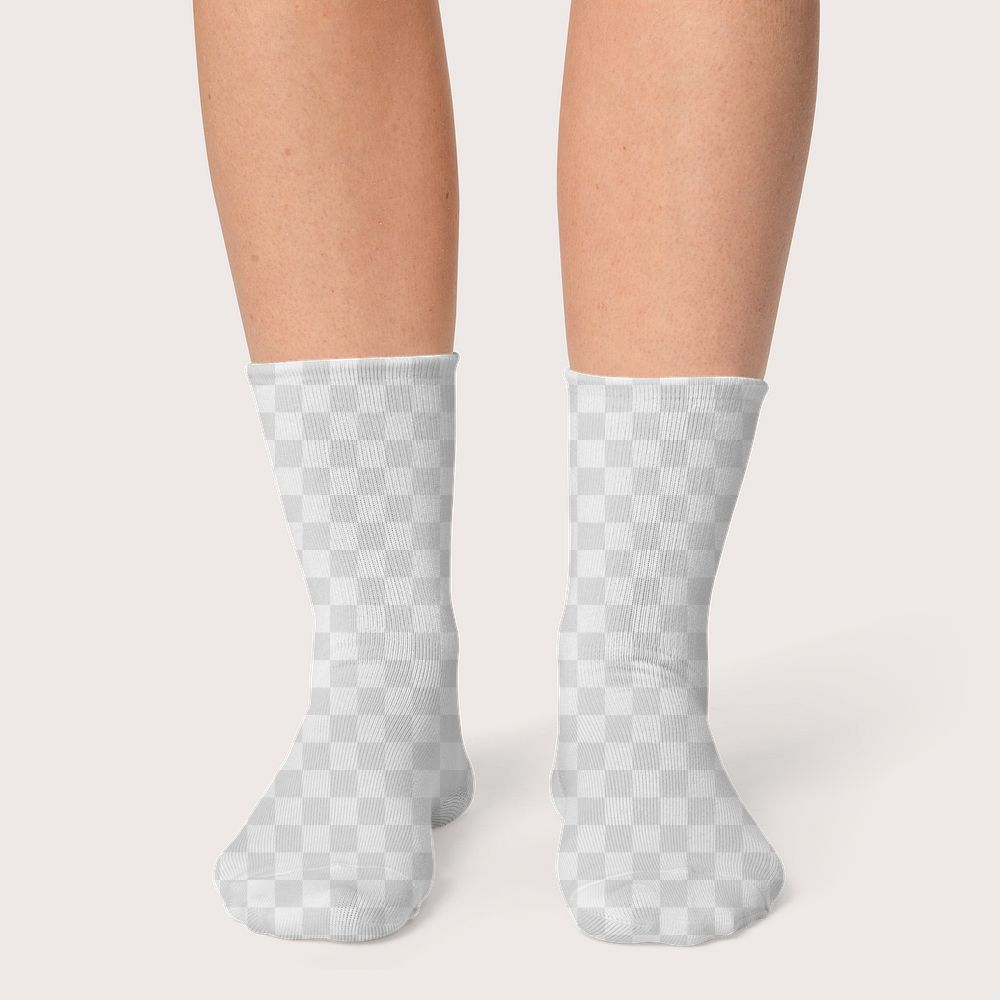 Png socks transparent mockup apparel studio shoot