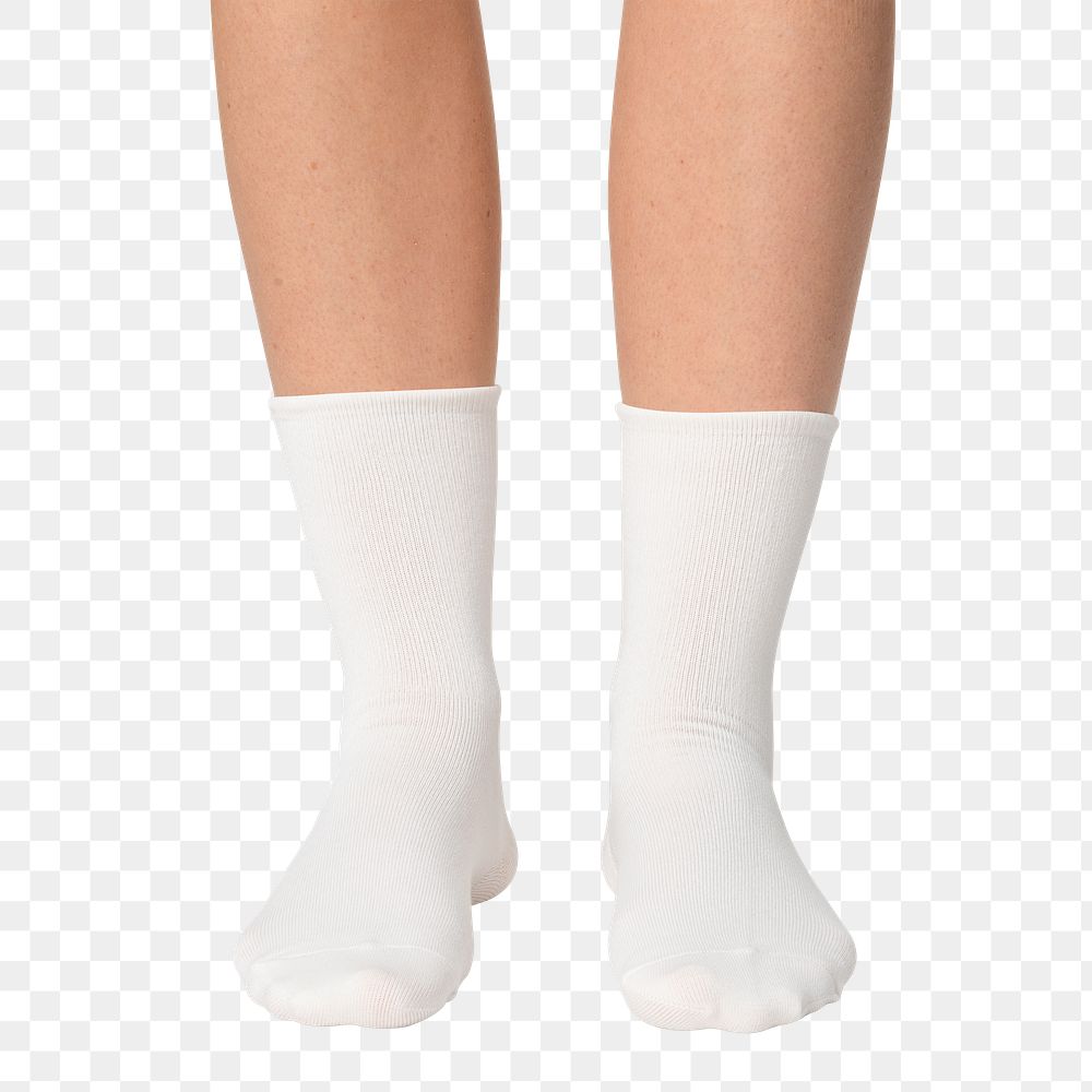 Png white socks mockup apparel studio shoot