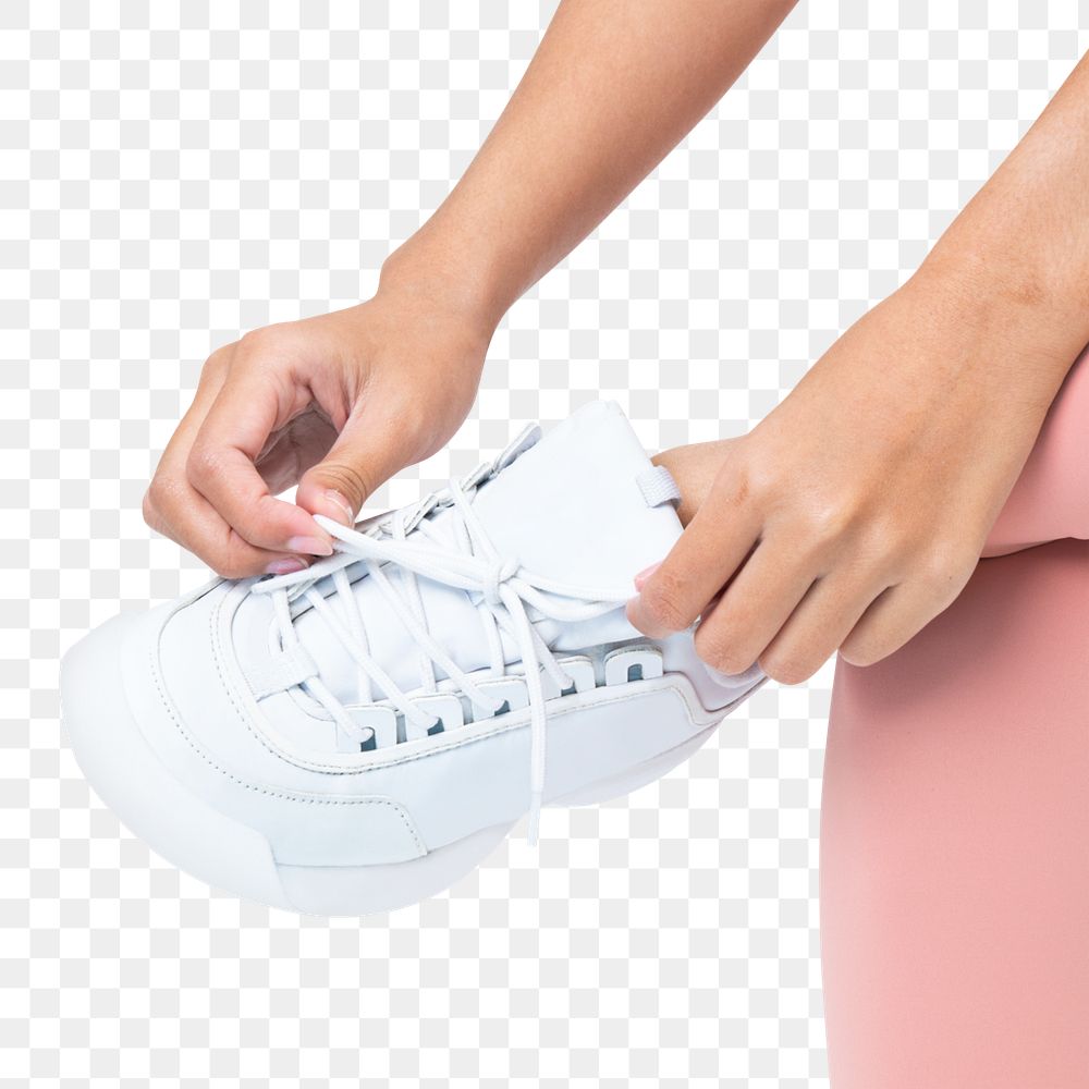 Png training sneakers white mockup unisex sportswear shoot