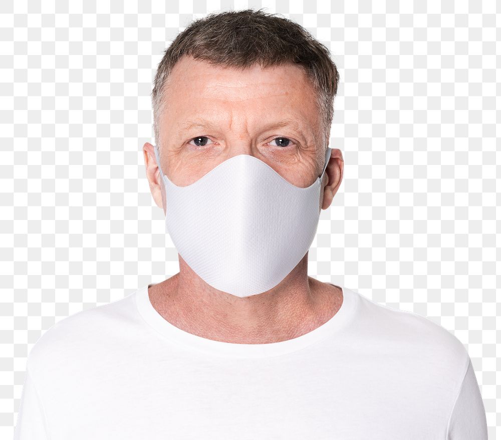 Mask png for the new normal lifestyle on man