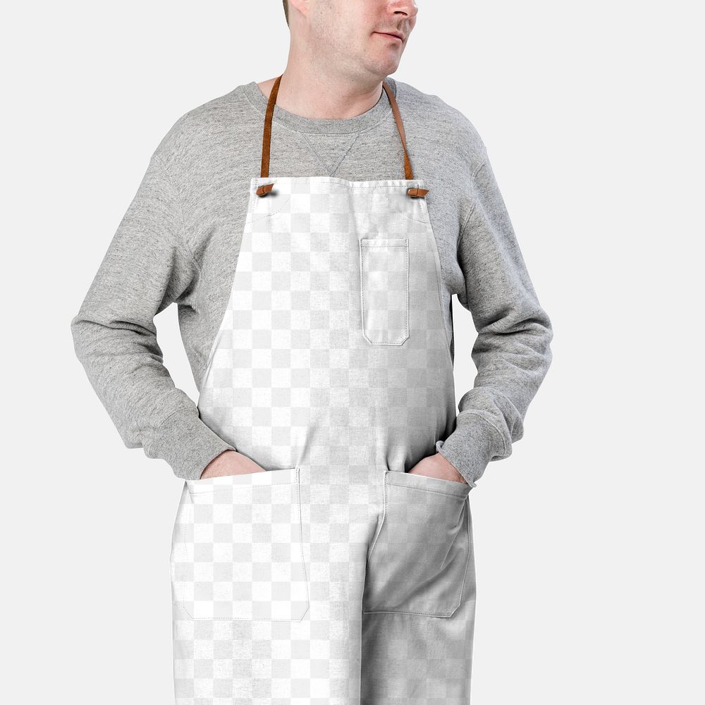 Png apron mockup transparent chef&rsquo;s uniform 