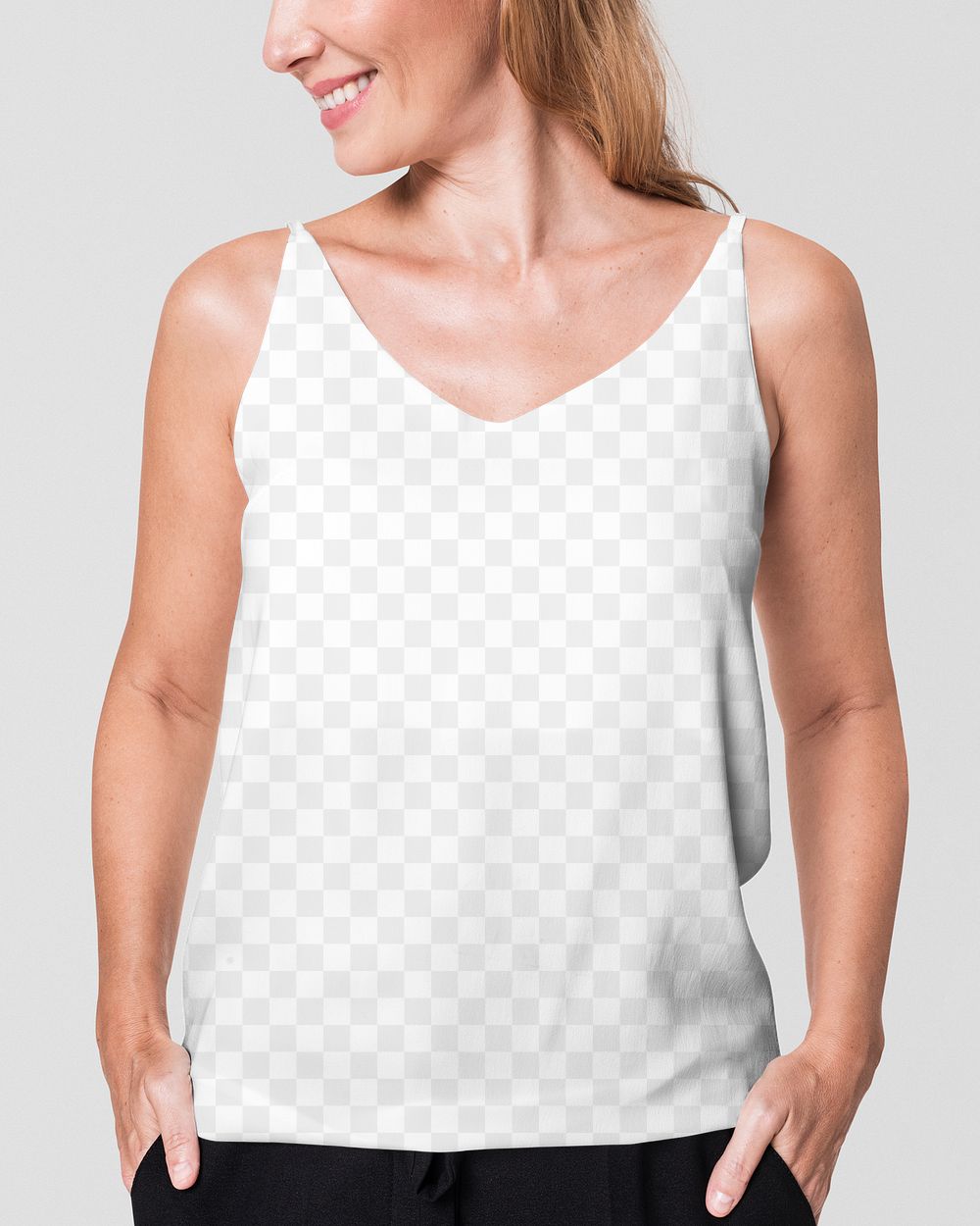 Png tank top mockup transparent 