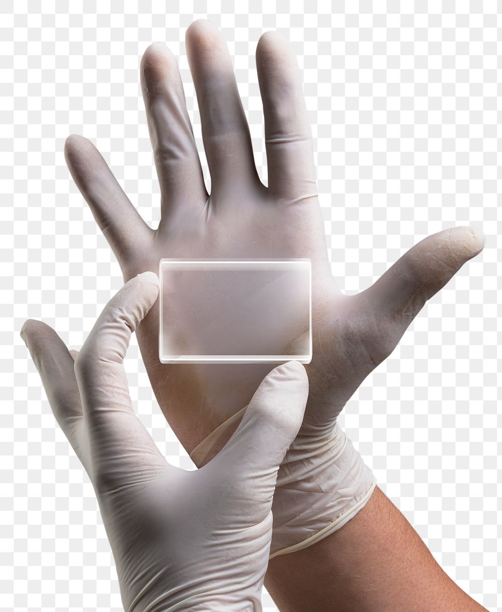 Petri dish png mockup on medical worker&rsquo;s hands