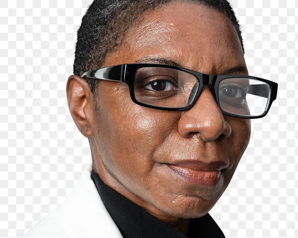 African American woman mockup psd in beige suit portrait