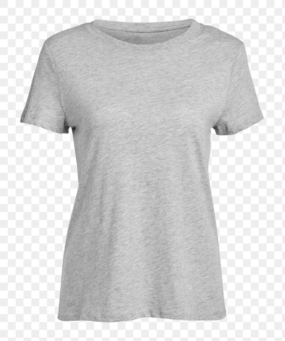 PNG simple gray t-shirt mockup