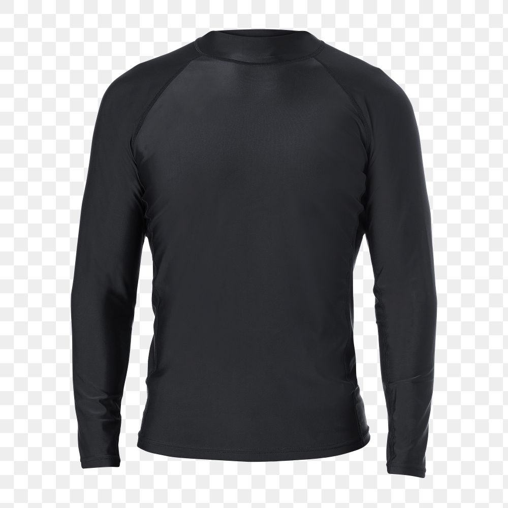 Men's long sleeved swimming top mockup 