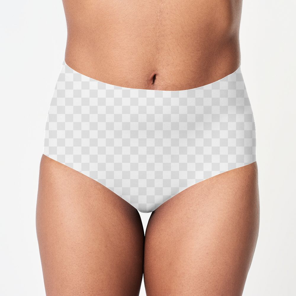 Png women's seamless underwear mockup