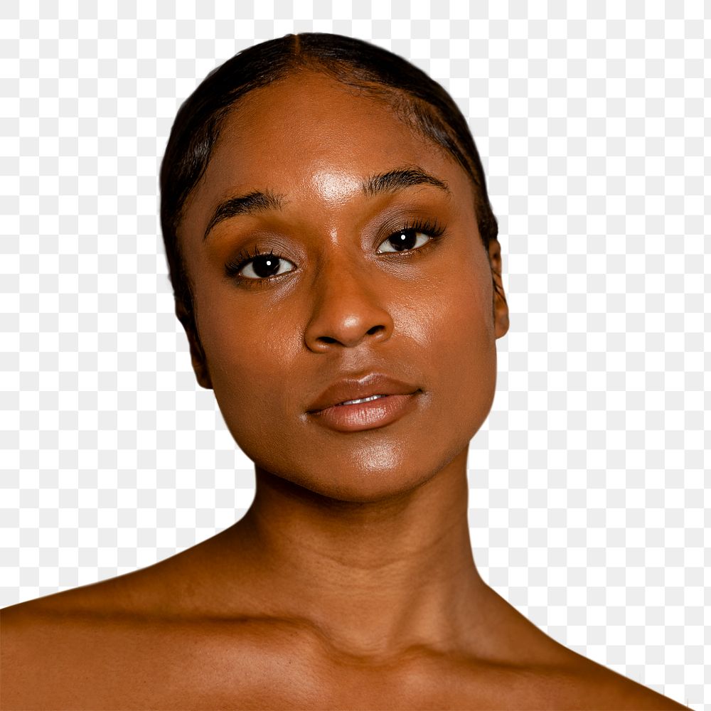 African American woman png, transparent background