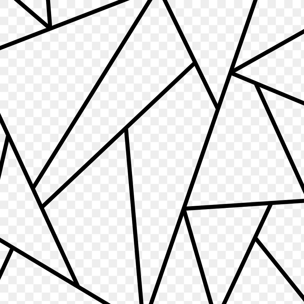 Geometric triangle pattern png background