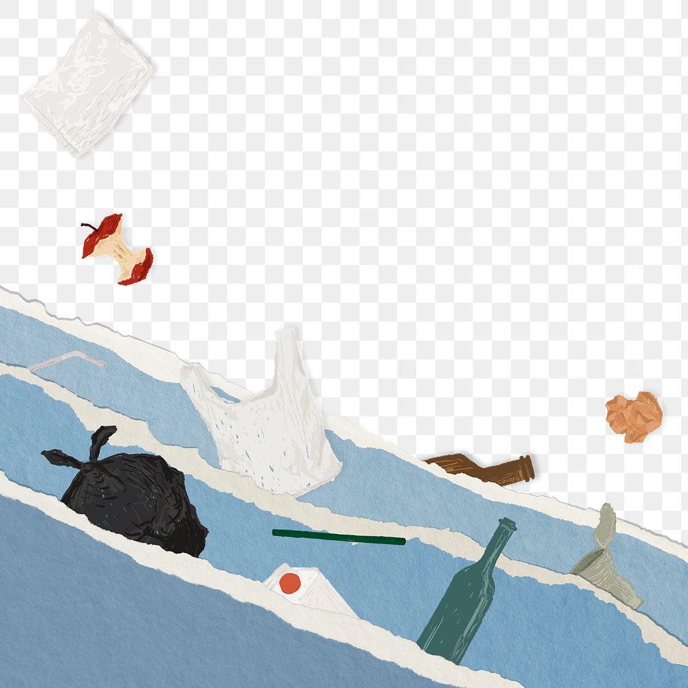 Background png with water pollution