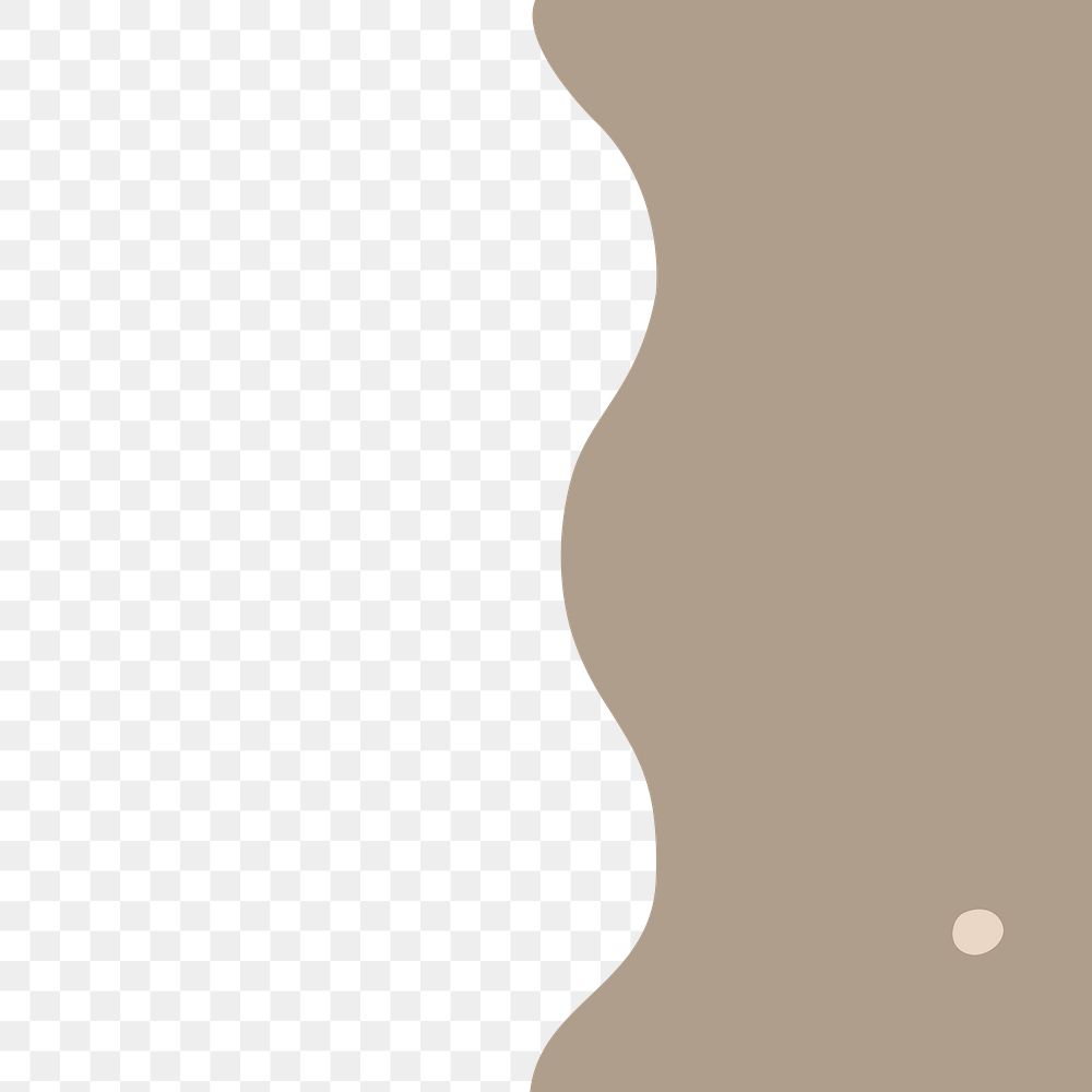 Memphis png transparent background in neutral earth tone