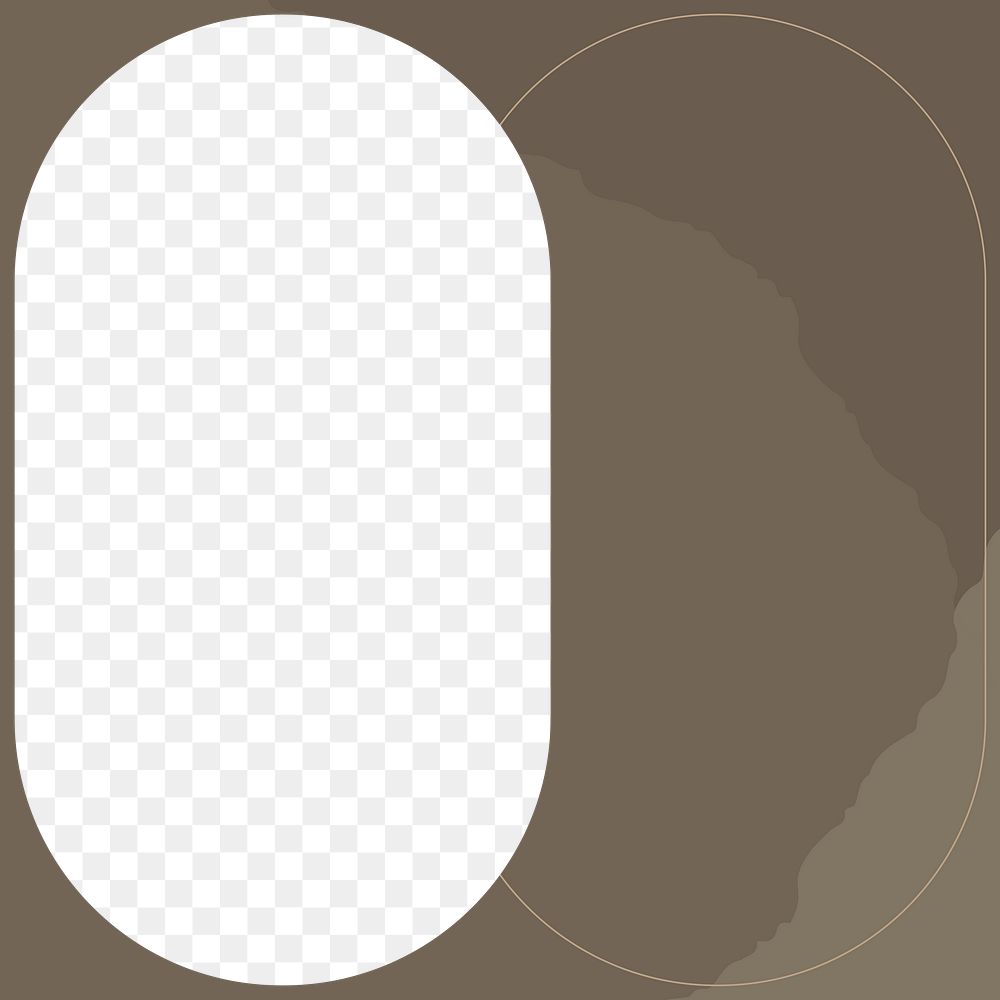 Frame png in brown muted tone