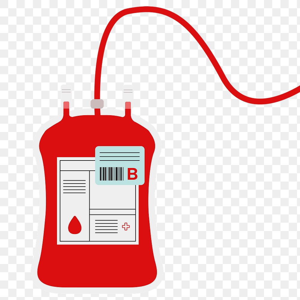 B type blood bag png red health charity illustration