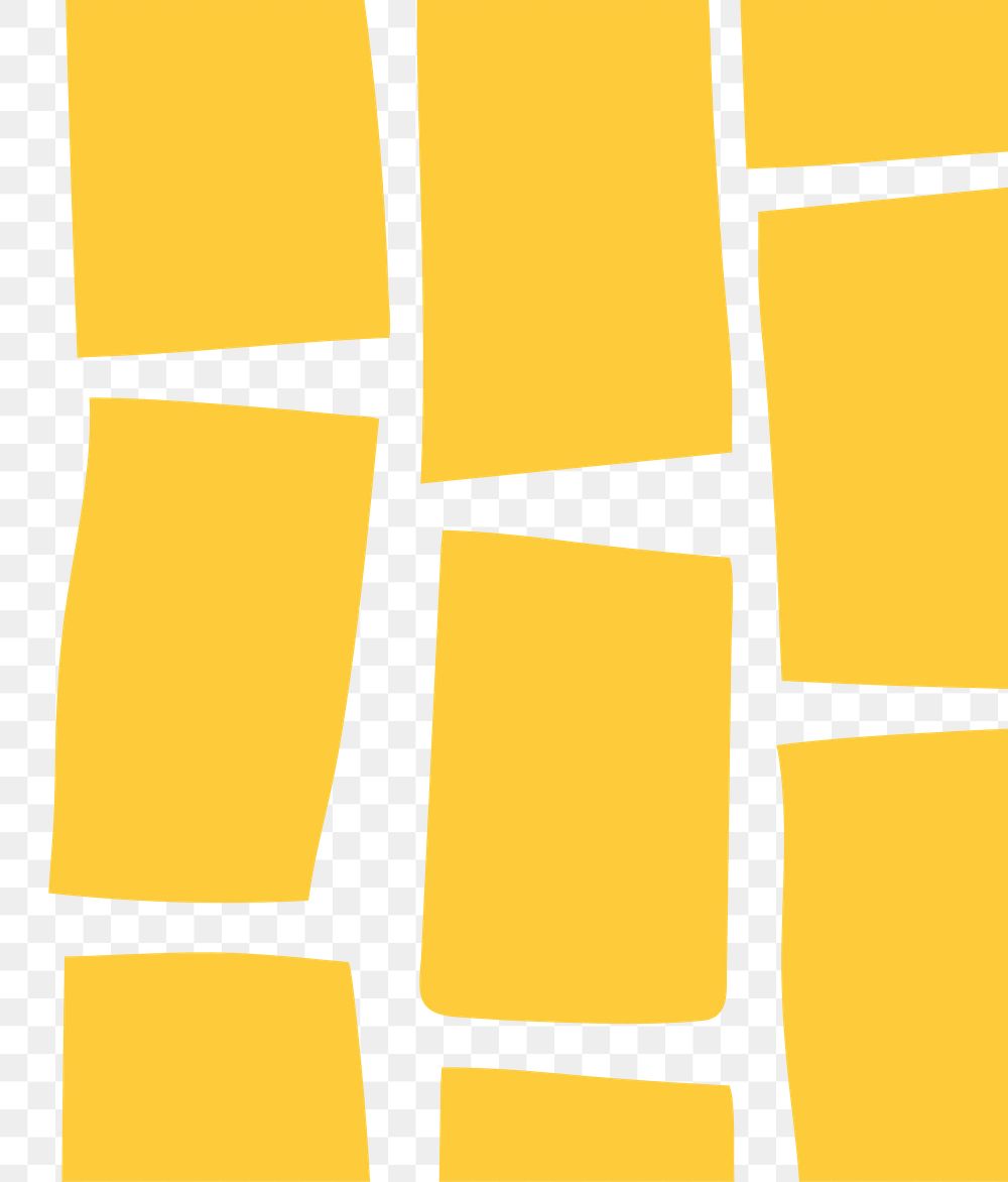 Yellow png blocks pattern background in ditalini pasta shape