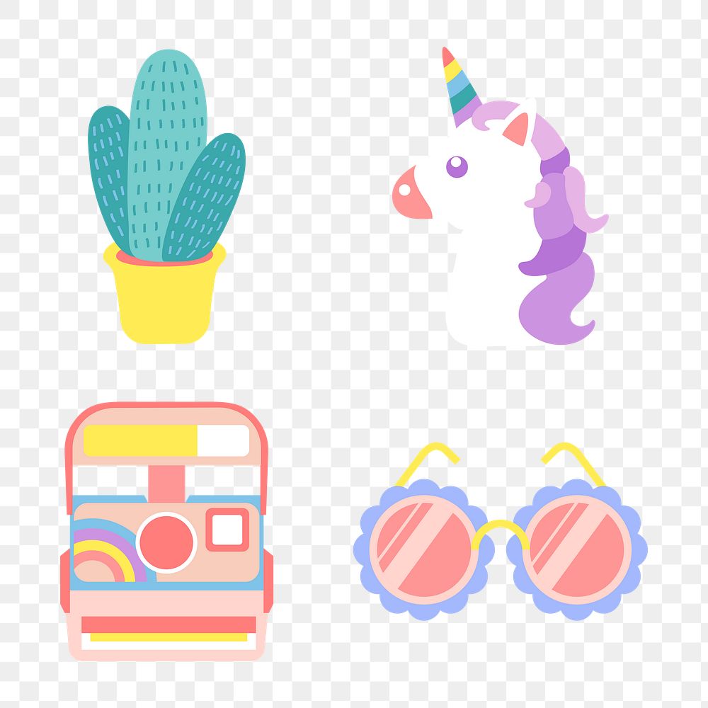 Cute sticker collection | Premium PNG - rawpixel