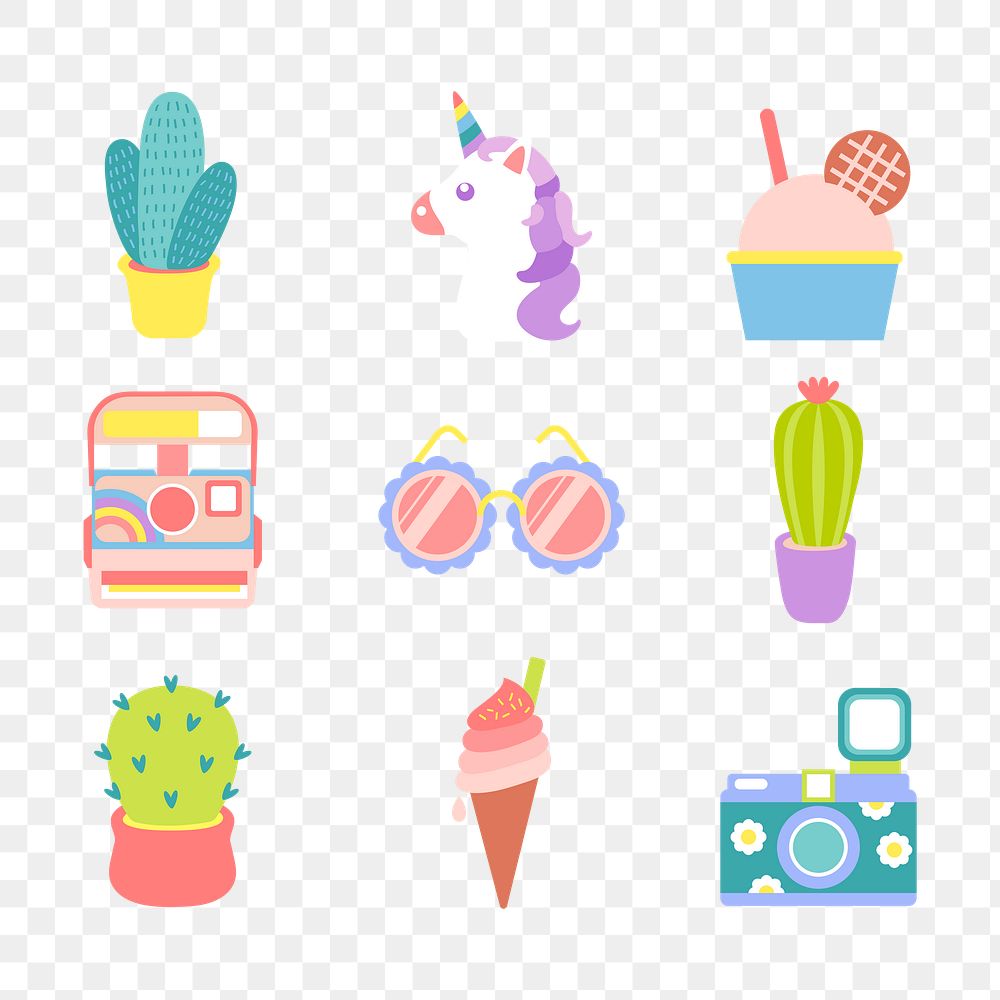 Cute sticker collection