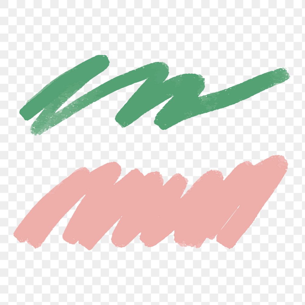 Png cute brush stroke element