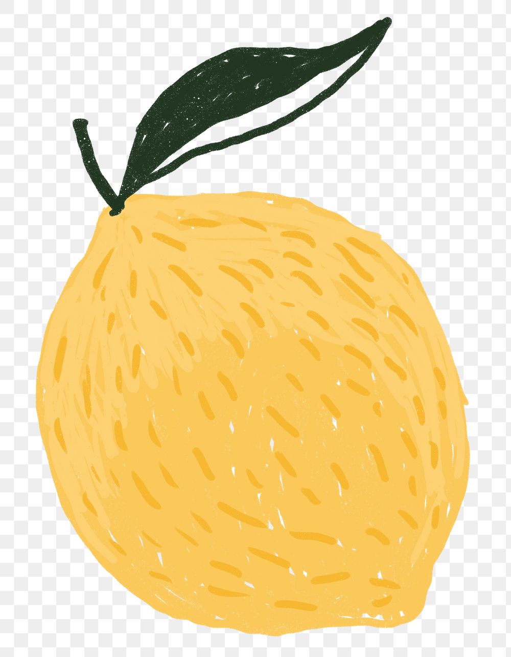 LemonPNG fruit doodle sticker