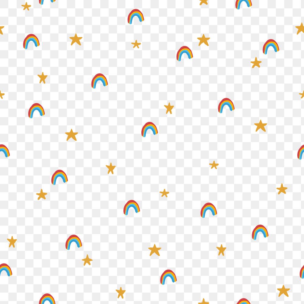 Rainbow pattern PNG transparent background