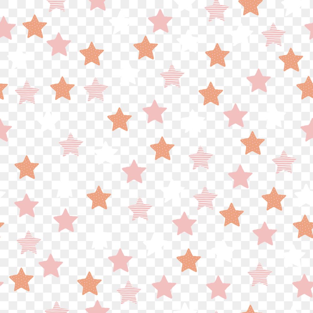 Star pattern PNG transparent background