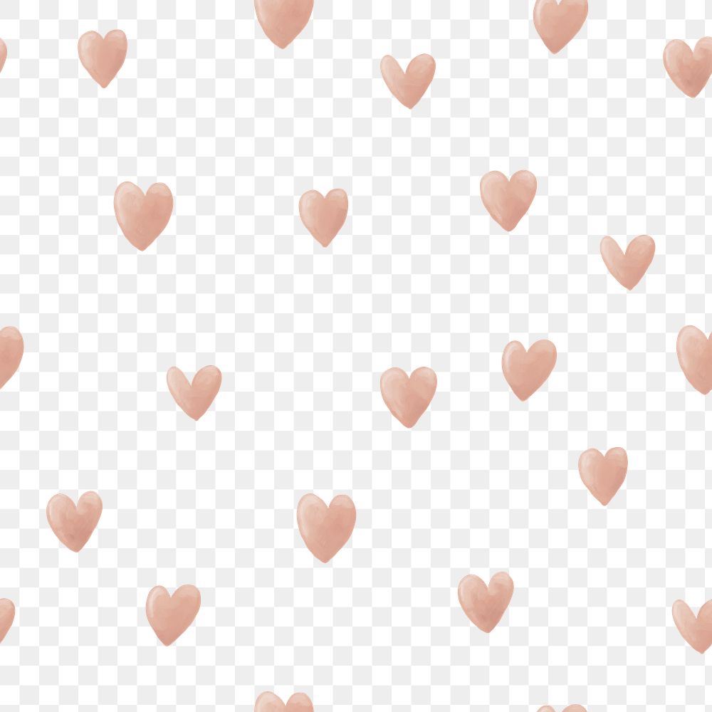 Heart pattern PNG transparent background
