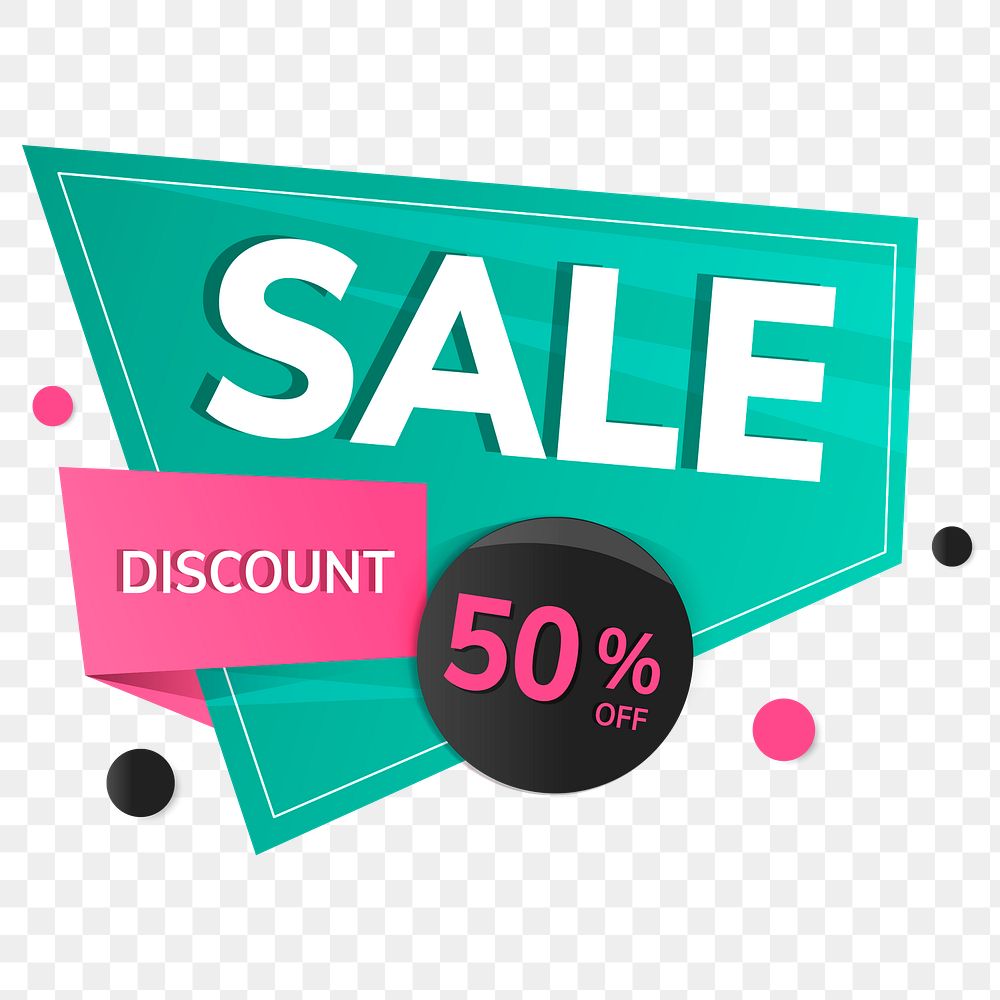 Discount png badge sticker, shopping transparent clipart