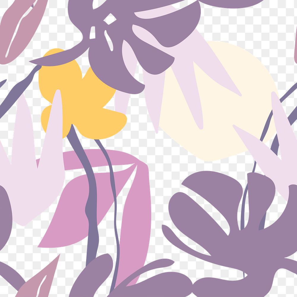 Purple pattern png sticker, transparent background