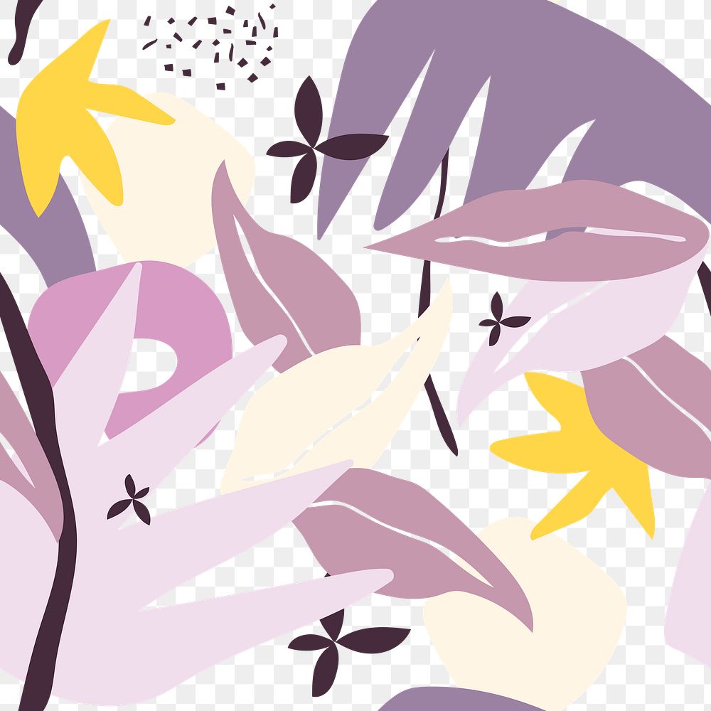 Purple seamless pattern png sticker, transparent background