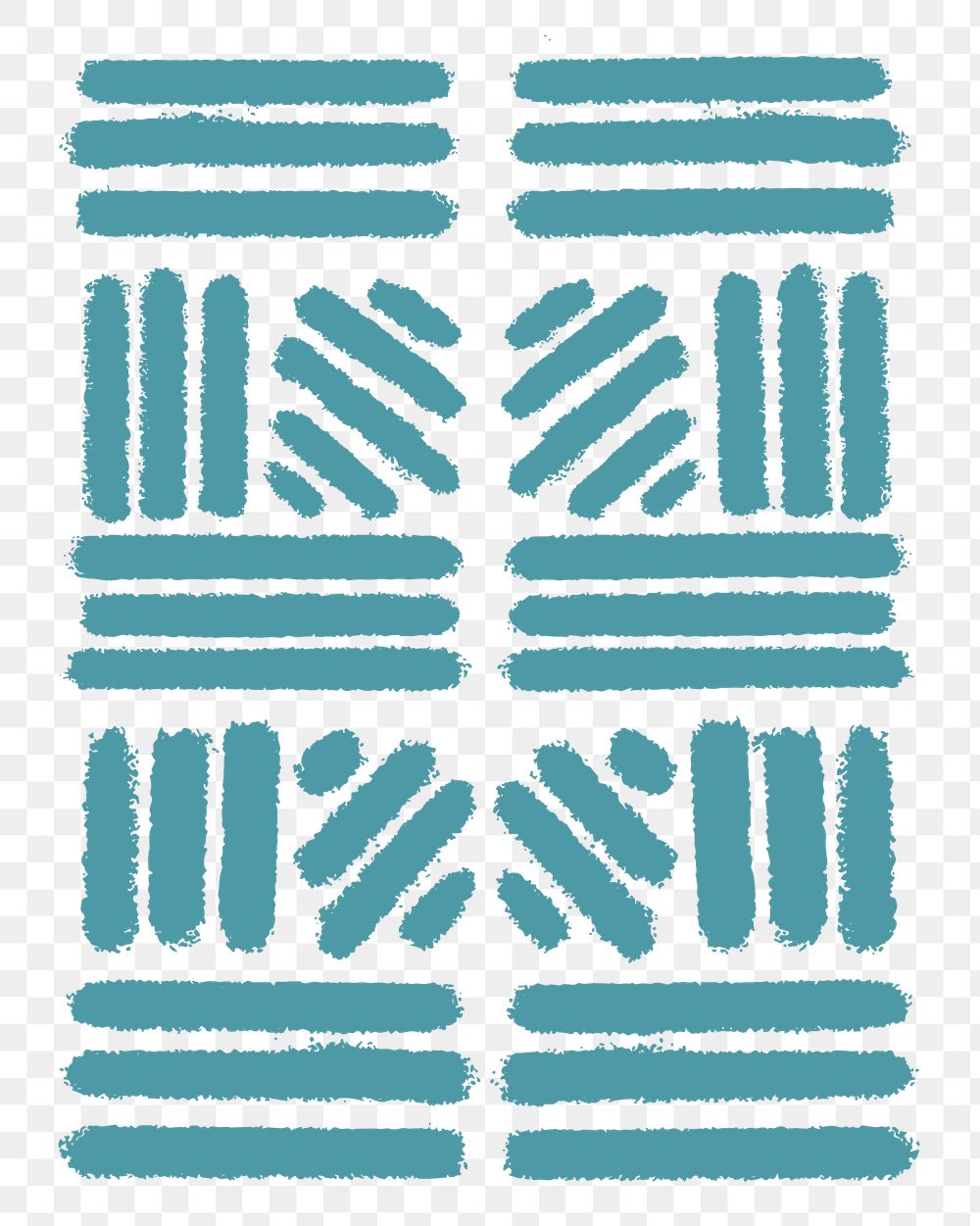 Stripes PNG collage element, blue simple graphic